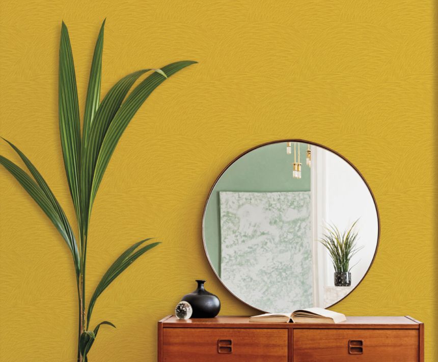 Luxury yellow wallpaper, Z77510, Savana, Zambaiti Parati