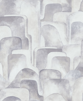Gray-beige geometric pattern wallpaper, Z77530, Savana, Zambaiti Parati