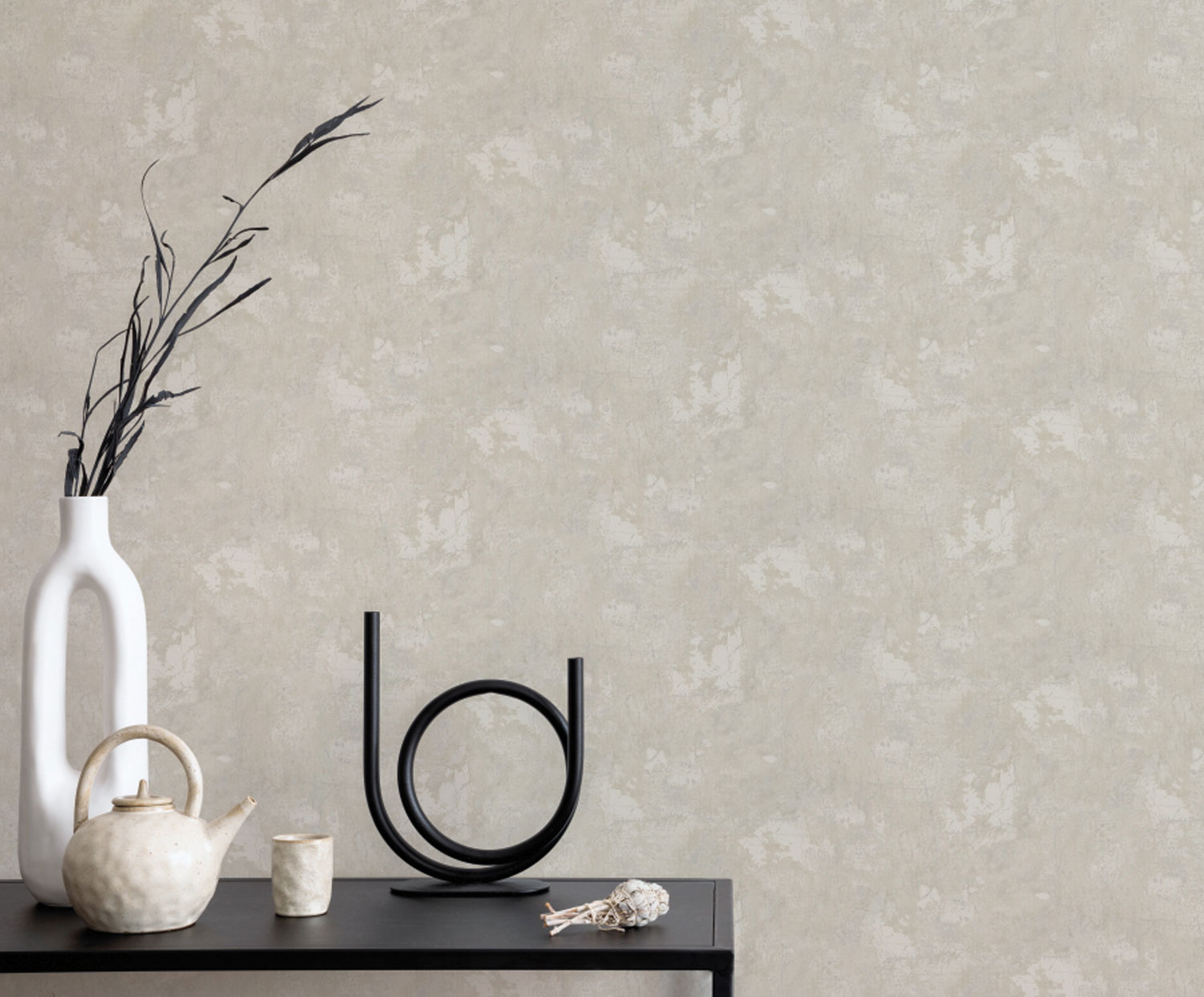 White stucco wallpaper, Z77535, Savana, Zambaiti Parati