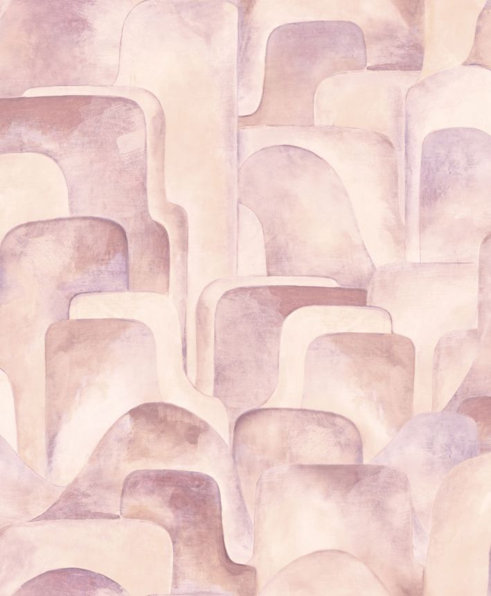 Beige-pink geometric pattern wallpaper, Z77537, Savana, Zambaiti Parati