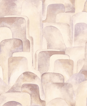 Beige geometric pattern wallpaper, Z77540, Savana, Zambaiti Parati