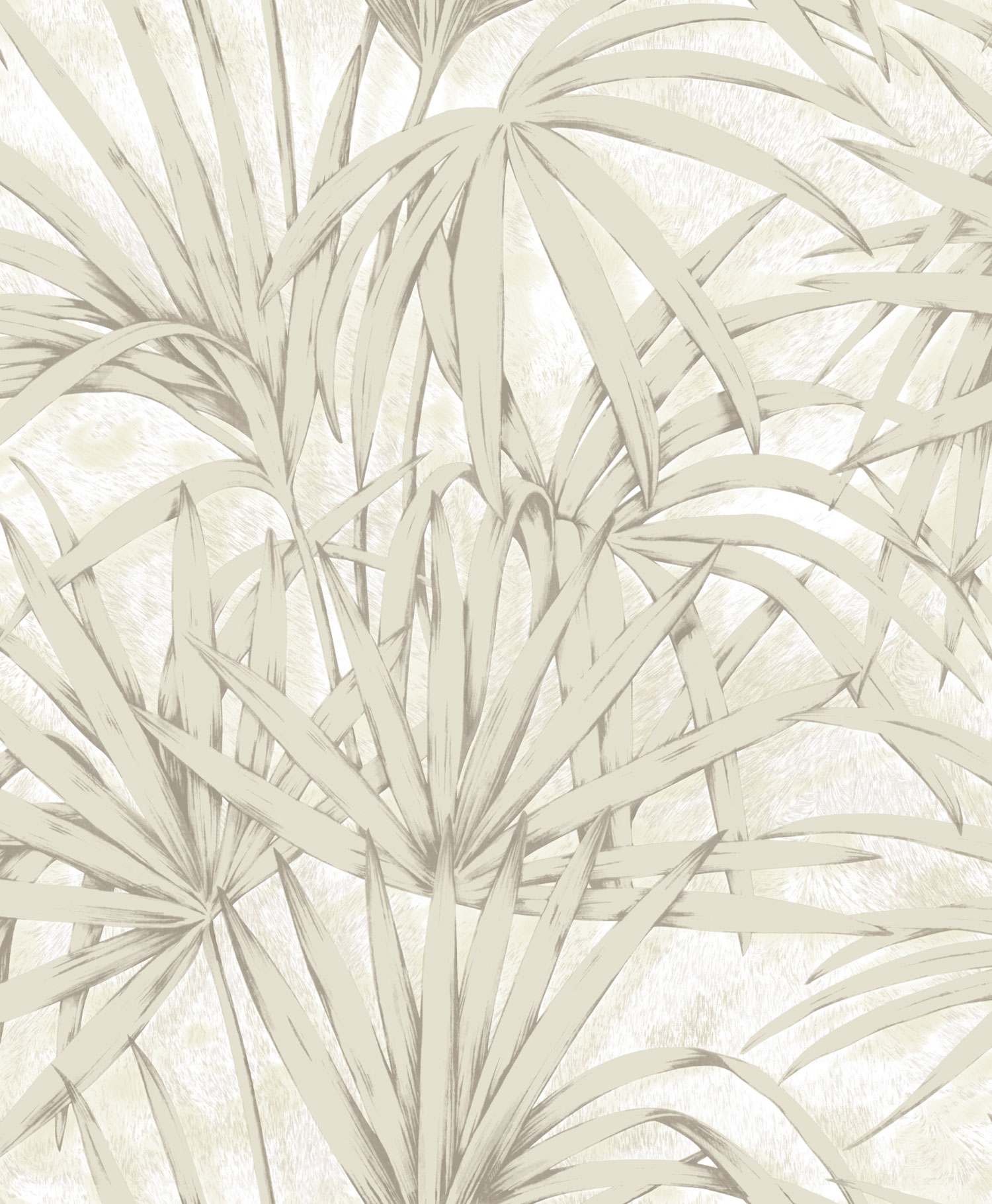 Luxury cream palm leaves wallpaper, Z77546, Savana, Zambaiti Parati