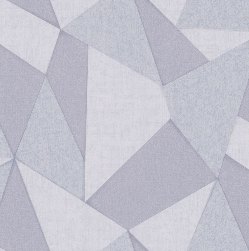 Gray-silver geometric pattern wallpape, Z77554, Savana, Zambaiti Parati