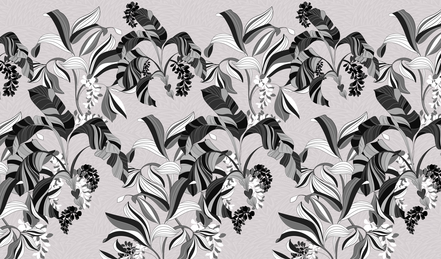 Luxury wall mural with flowers and leaves, Z77557, Savana, Zambaiti Parati