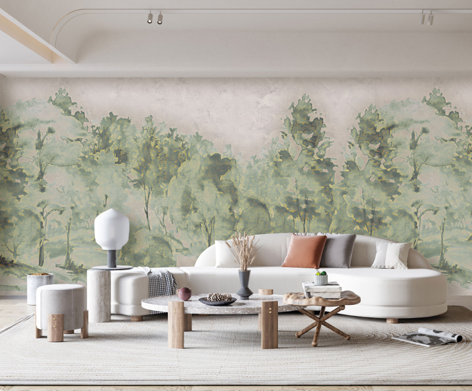 Luxury wall mural with trees, Z77561, Savana, Zambaiti Parati