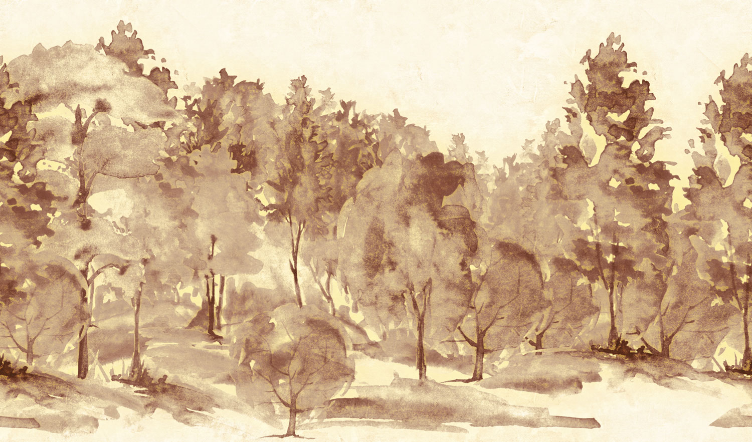 Luxury wall mural with trees, Z77563, Savana, Zambaiti Parati