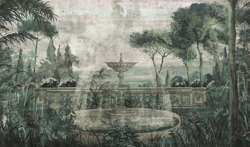 Luxury wall mural, Fountain in the garden, Z77574, Savana, Zambaiti Parati