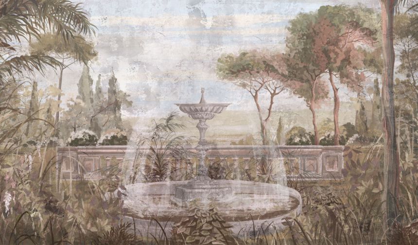 Luxury wall mural, Fountain in the garden, Z77575, Savana, Zambaiti Parati