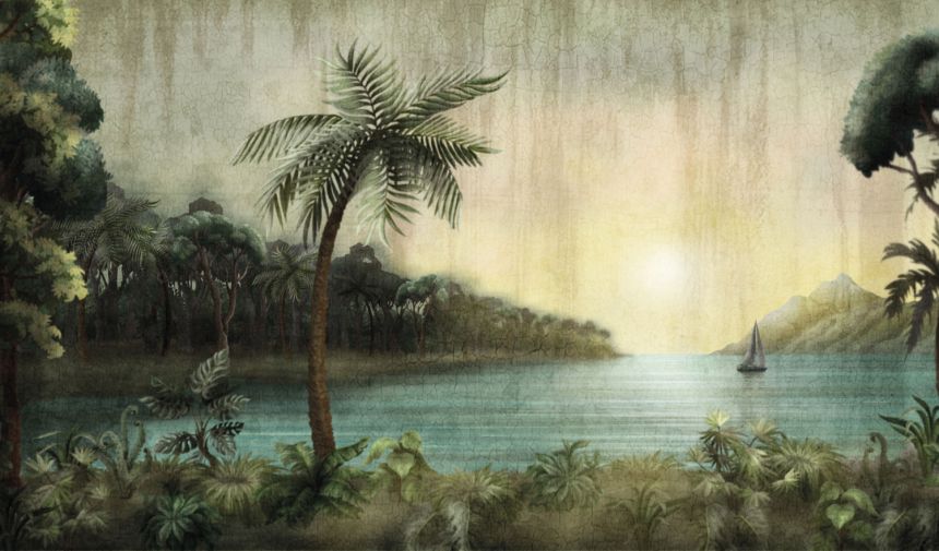 Luxury wall mural, Palm trees, sea, Z77579, Savana, Zambaiti Parati