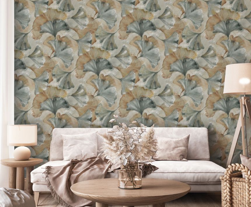 Luxury wall mural, Ginkgo leaves, Z77591, Savana, Zambaiti Parati