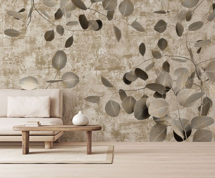 Luxury wall mural, Eucalyptus twigs and leaves, Z77598, Savana, Zambaiti Parati