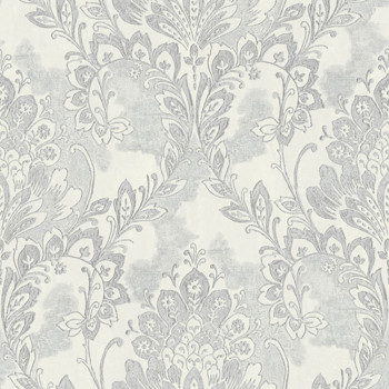 Gray-silver baroque wallpaper, 78417, Makalle II, Limonta