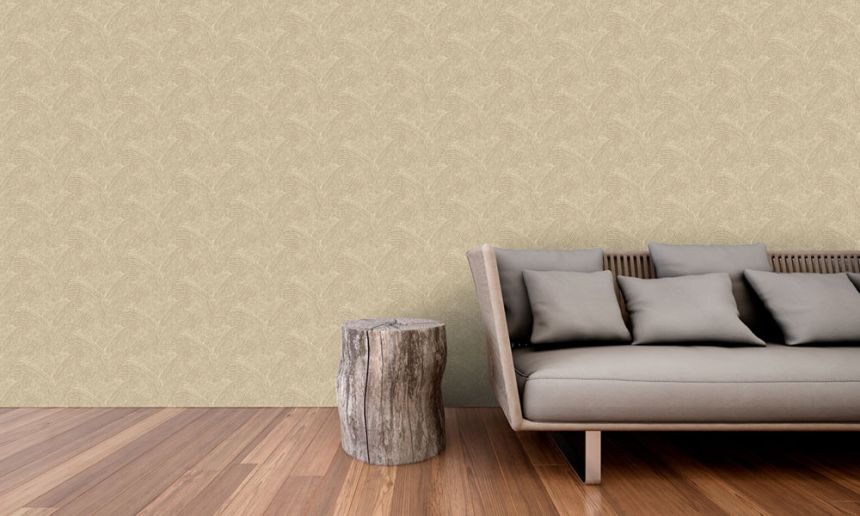 Graphic non-woven wallpaper, beige, NHW1025, Perla, Decoprint