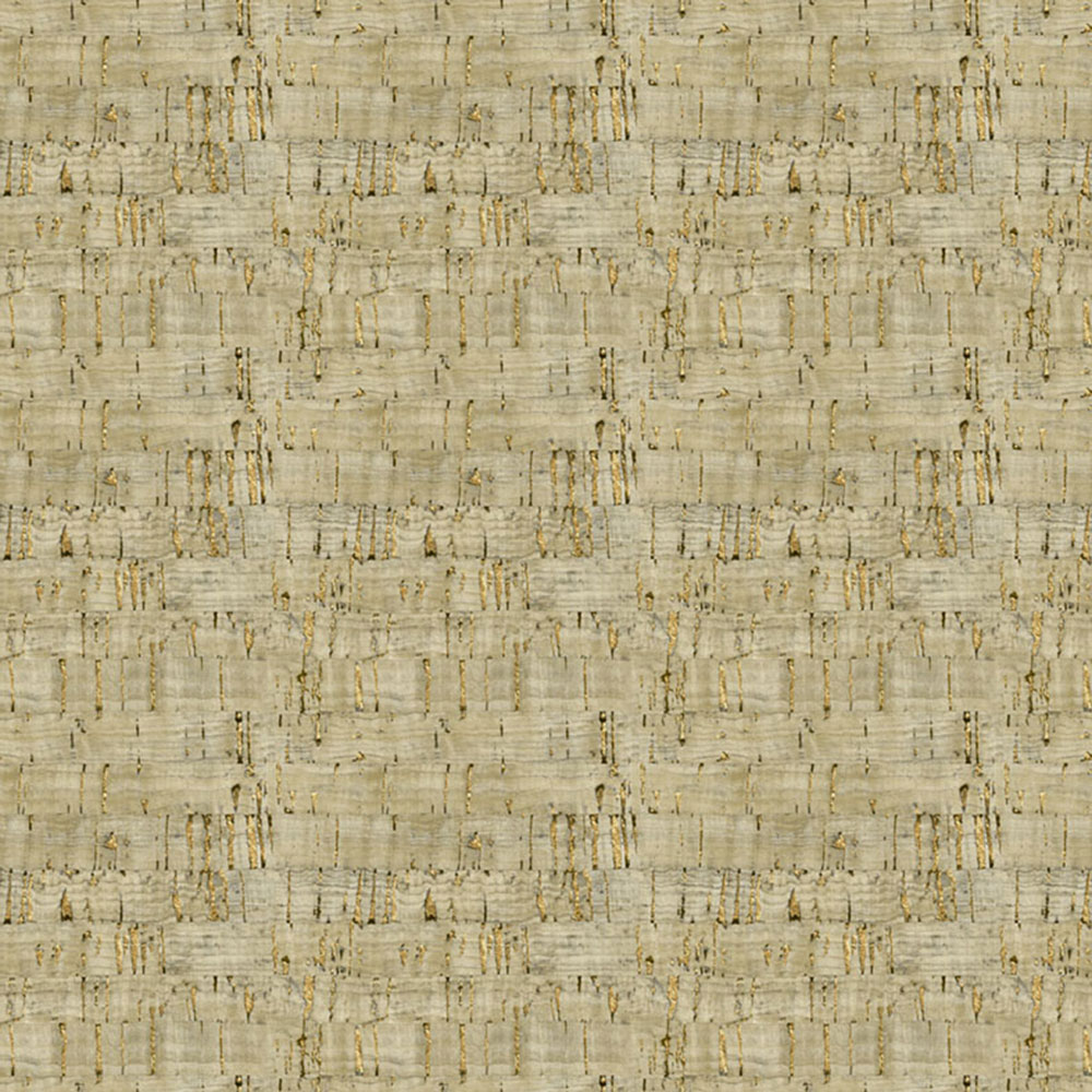 Non-woven wallpaper, beige-bronze, cork imitation, NHW1027, Perla, Decoprint