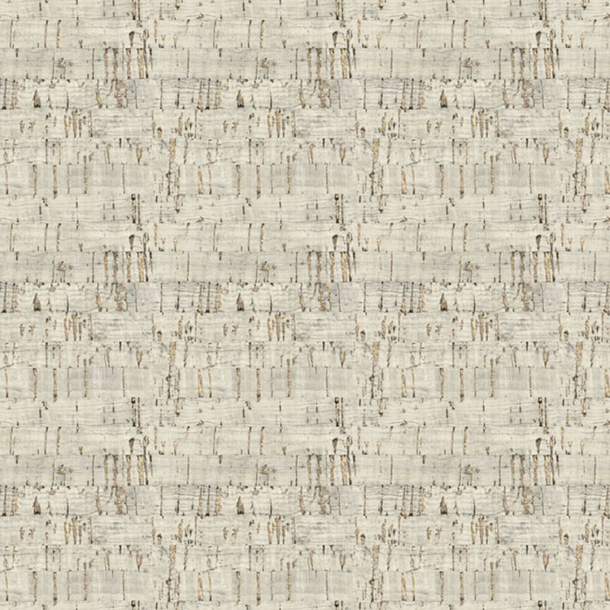 Non-woven wallpaper, gray-bronze, cork imitation, NHW1029, Perla, Decoprint