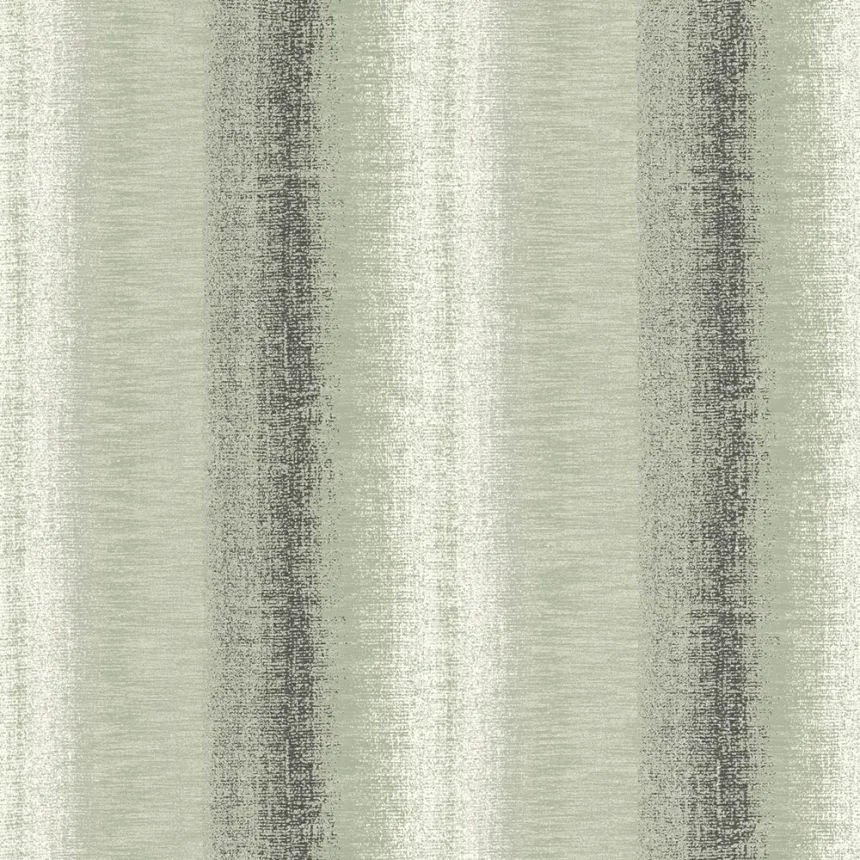 Green non-woven wallpaper, stripes, RE25144, Reflect, Decoprint