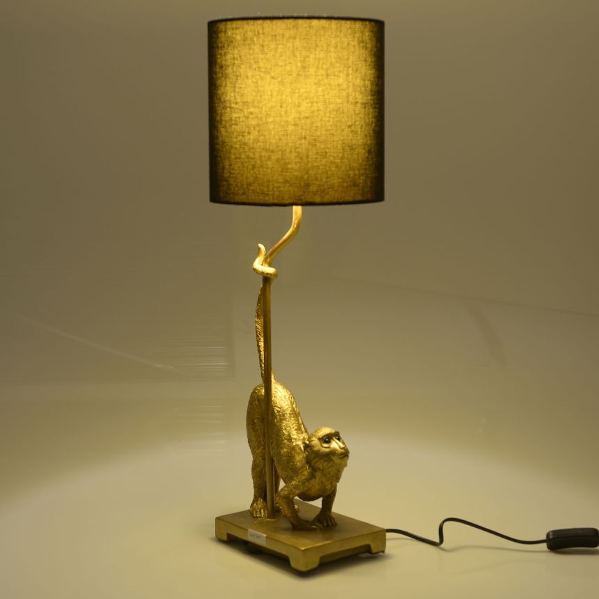 Table lamp with monkey, 3-15-784-0003, InArt