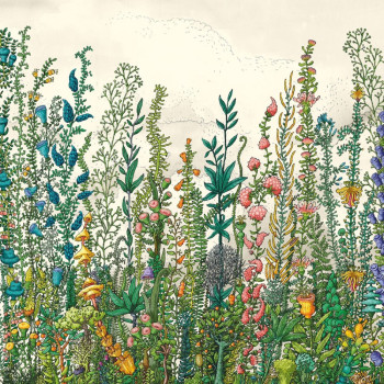 Non-woven mural wallpaper Meadow A, 280x280cm, Imaginum, Vavex