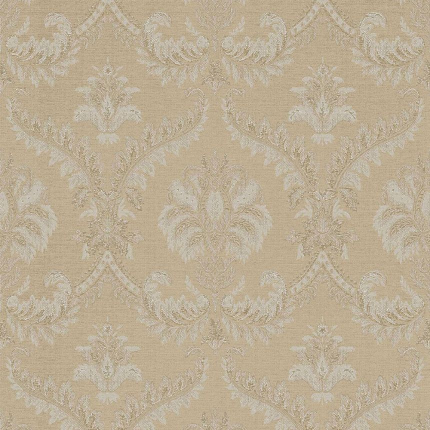 Beige-gold non-woven baroque wallpaper, 33333, Tradizioni, Cristiana Masi by Parato