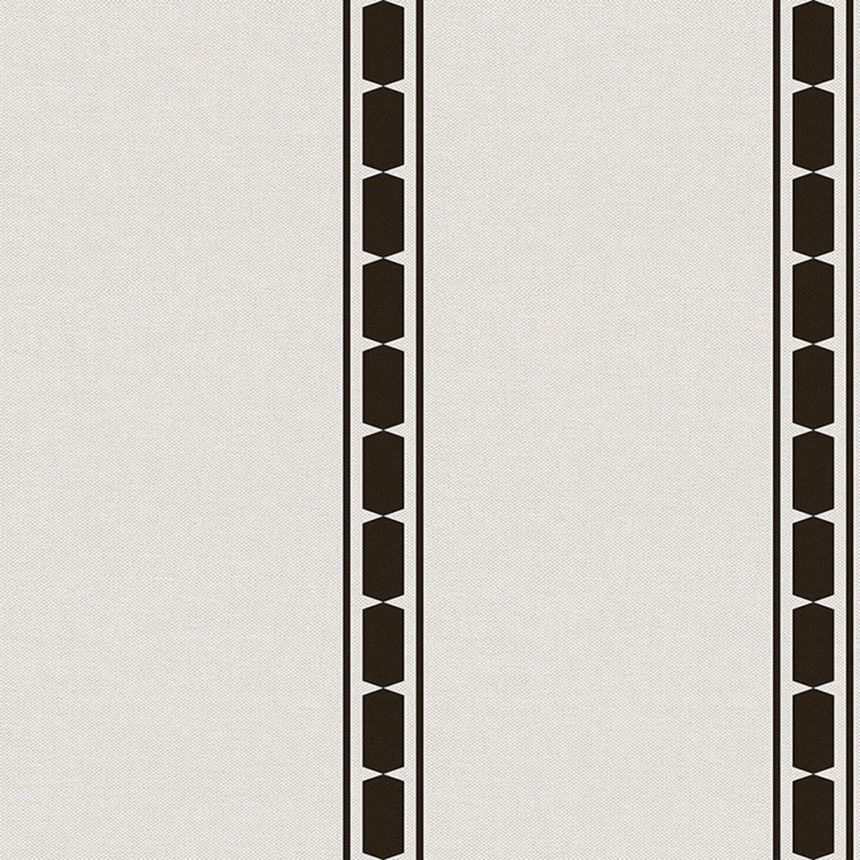Non-woven wallpaper, black, stripes, 39039, Arché, Cristiana Masi by Parato