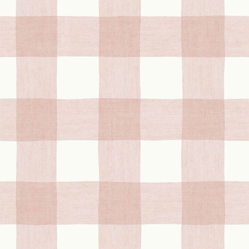 Pink-white wallpaper, checkered, 17158, MiniMe, Cristiana Masi by Parato