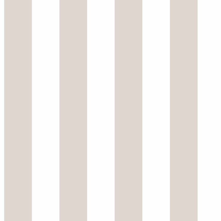 Gray-white striped non-woven wallpaper, 17171, MiniMe, Cristiana Masi by Parato