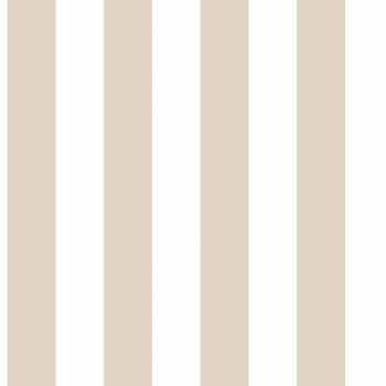 Beige-white striped non-woven wallpaper, 17173, MiniMe, Cristiana Masi by Parato