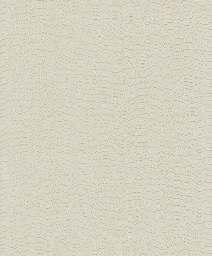 Gray-silver non-woven wallpaper, waves, BZ3413, Belize, Grandeco