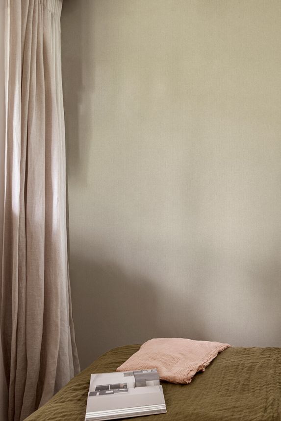 Non-woven wallpaper, beige-gray, fabric imitation, PH1003, Perfect Harmony, Grandeco