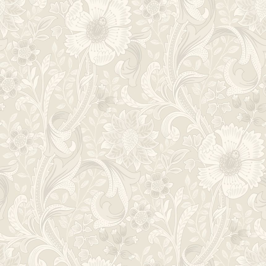 Non-woven wallpaper, cream, flowers, PH3101, Perfect Harmony, Grandeco