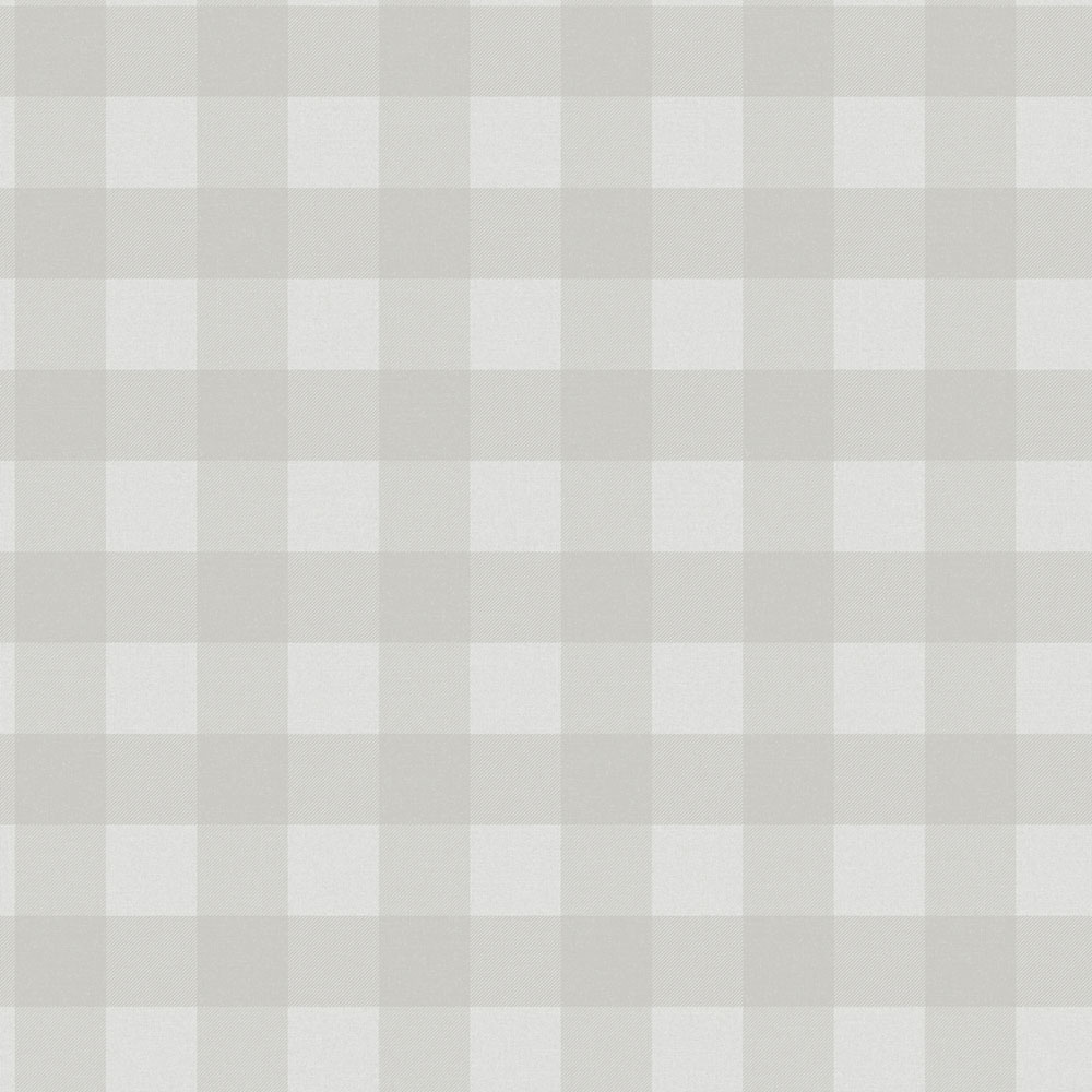 Non-woven wallpaper, gray, checkered,  9813-3, Essential Stripes, ICH Wallcoverings