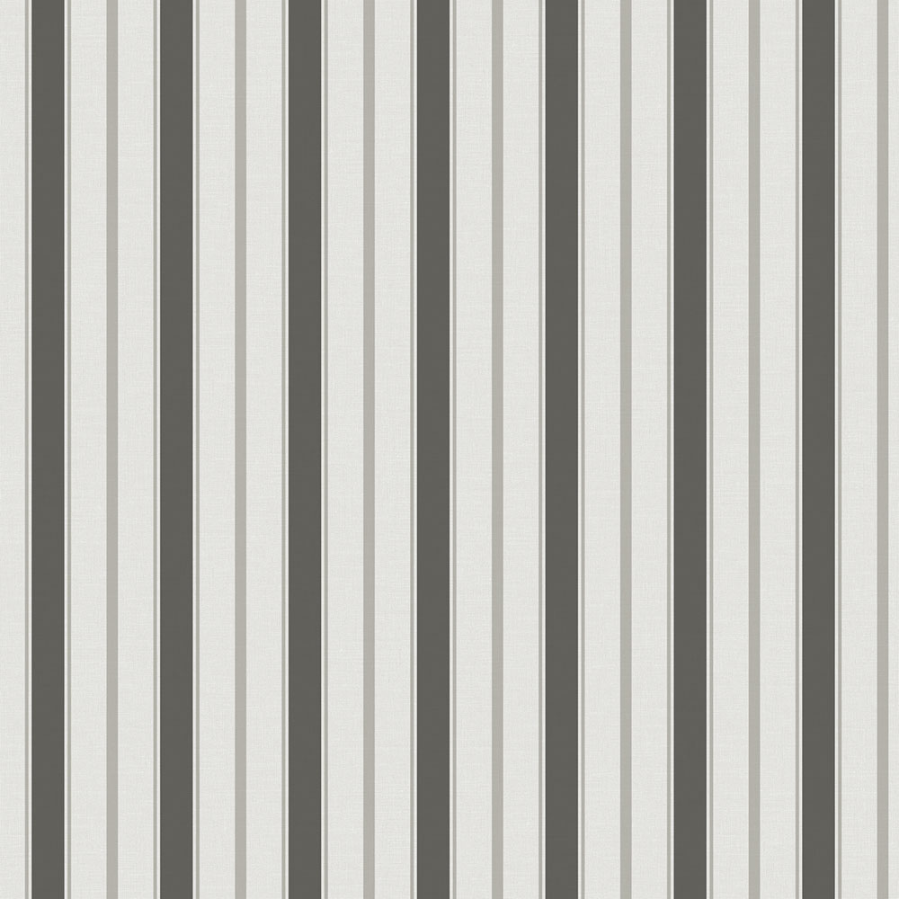 Non-woven wallpaper, gray-black, stripes,  9816-4, Essential Stripes, ICH Wallcoverings