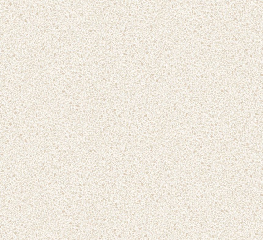 Non-woven wallpaper, cream, stone, terrazzo, ROC007, Rock, Masureel