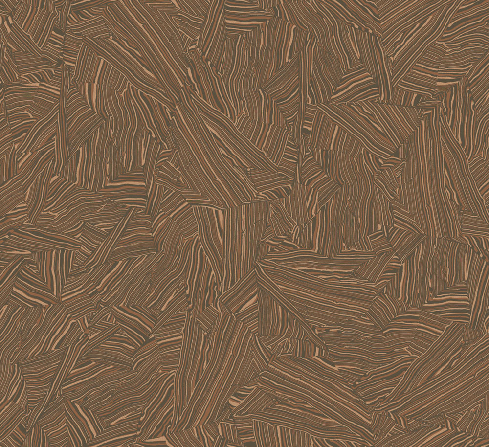 Non-woven wallpaper, brown-bronze, stone, ROC102, Rock, Masureel