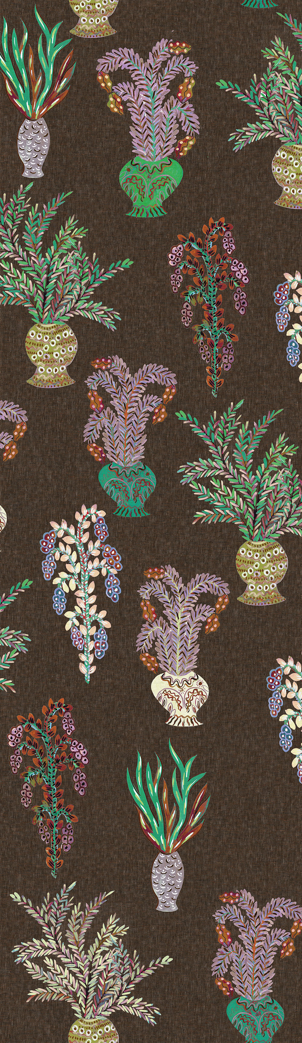 Non-woven wall mural, brown, flowers, DGJOY1032-260, Joy, Masureel