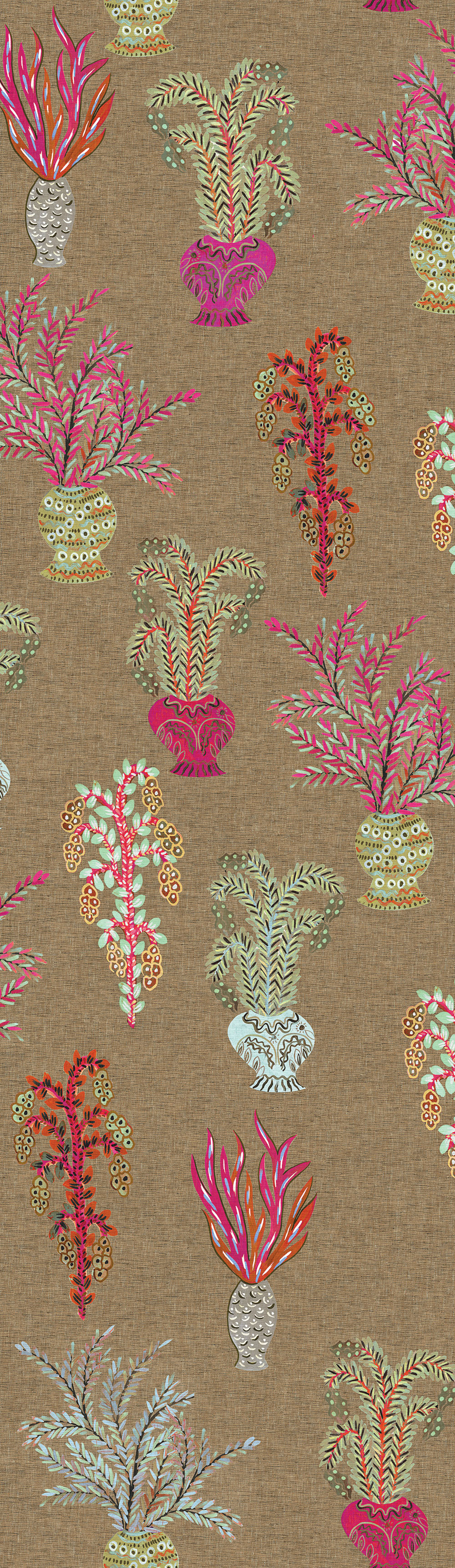 Non-woven wall mural, brown, flowers, DGJOY1042-260, Joy, Masureel