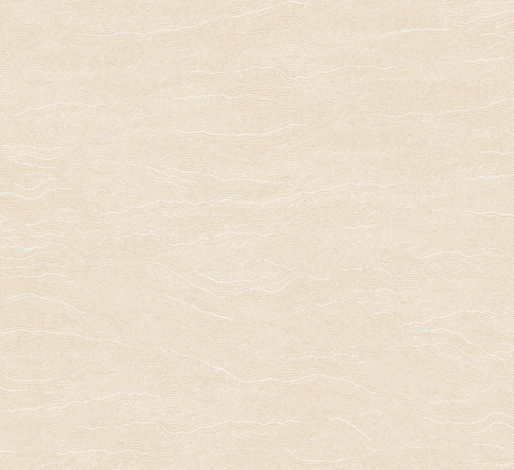 Non-woven wallpaper, waves, beige, TER005, Terra, Masureel
