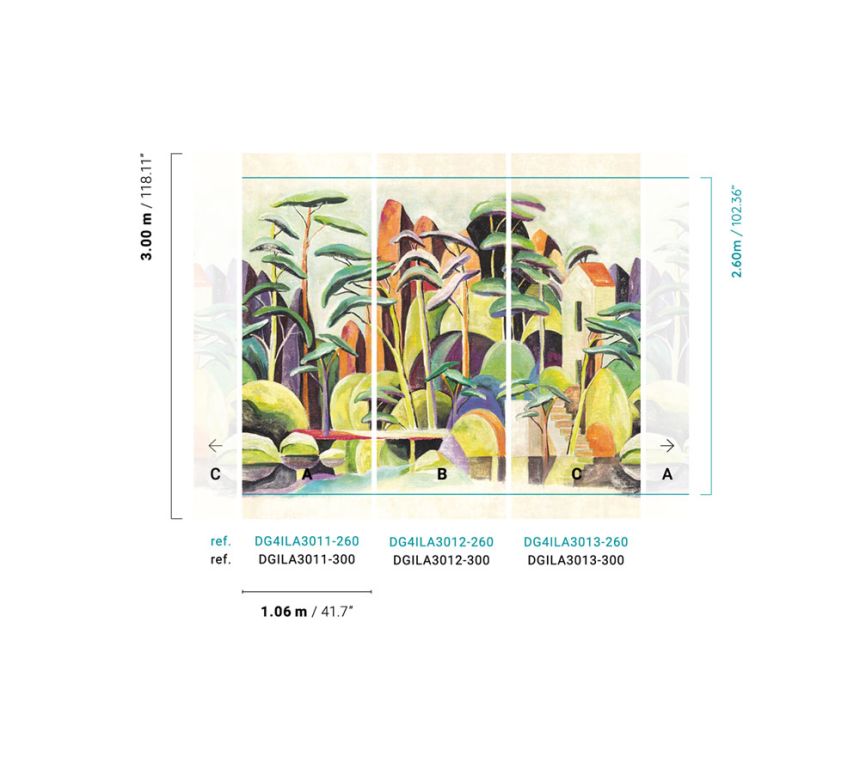 Non-woven wall mural, Landscape, DG4ILA3011-260, Wall Designs IV, Khroma by Masureel