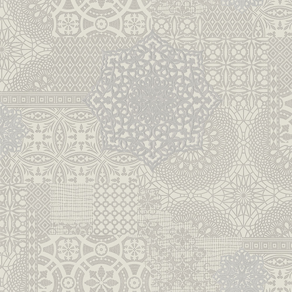 Luxury non-woven wallpaper, gray, fabric imitation, 1409-2, Dante, AdaWall