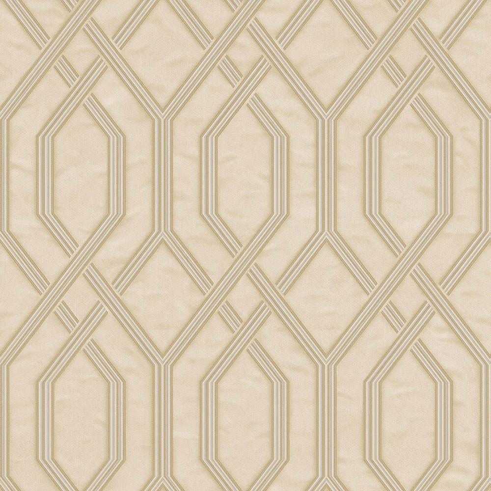 Geometric non-woven wallpaper, beige, 1502-2, Vera, AdaWall