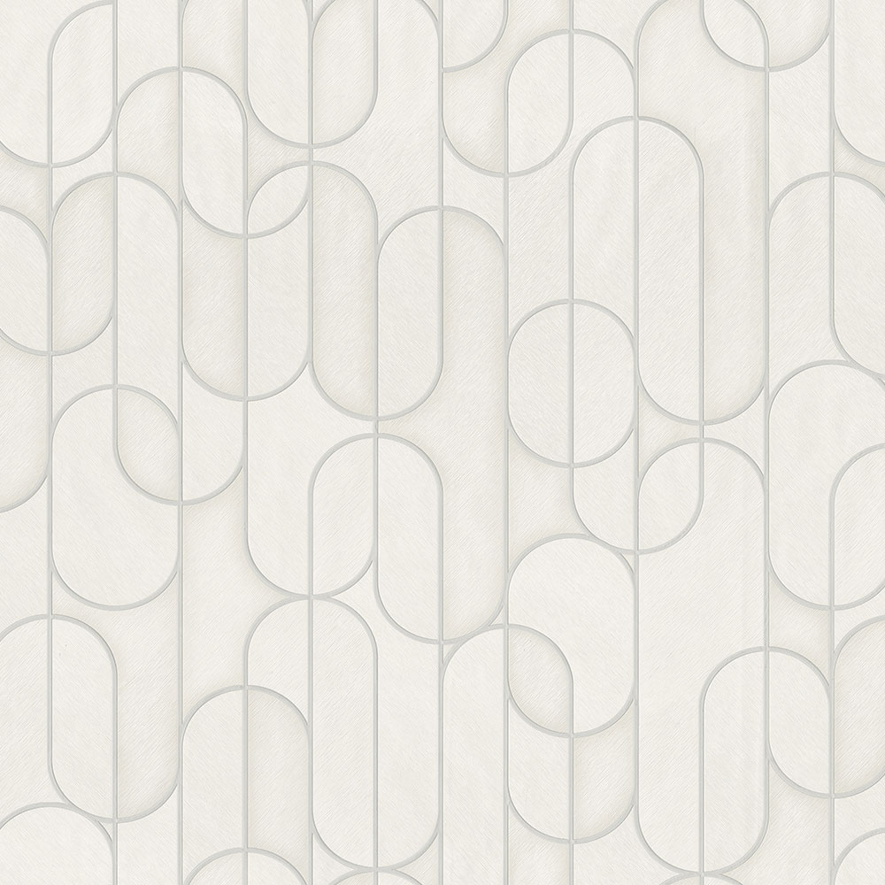 Geometric non-woven wallpaper, cream, 1514-1, Vera, AdaWall