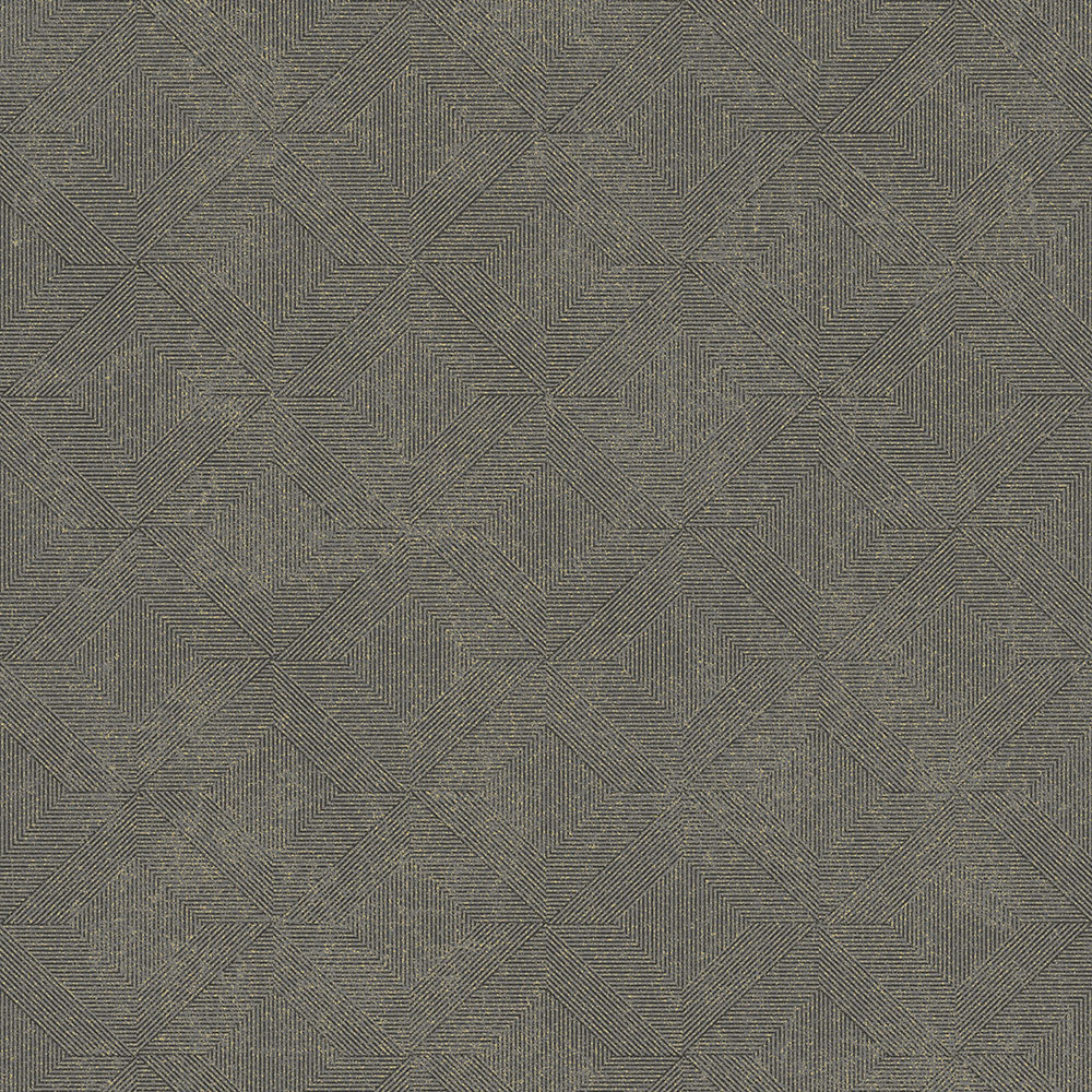 Gray-brown geometric non-woven wallpaper, A68201, Vavex 2026
