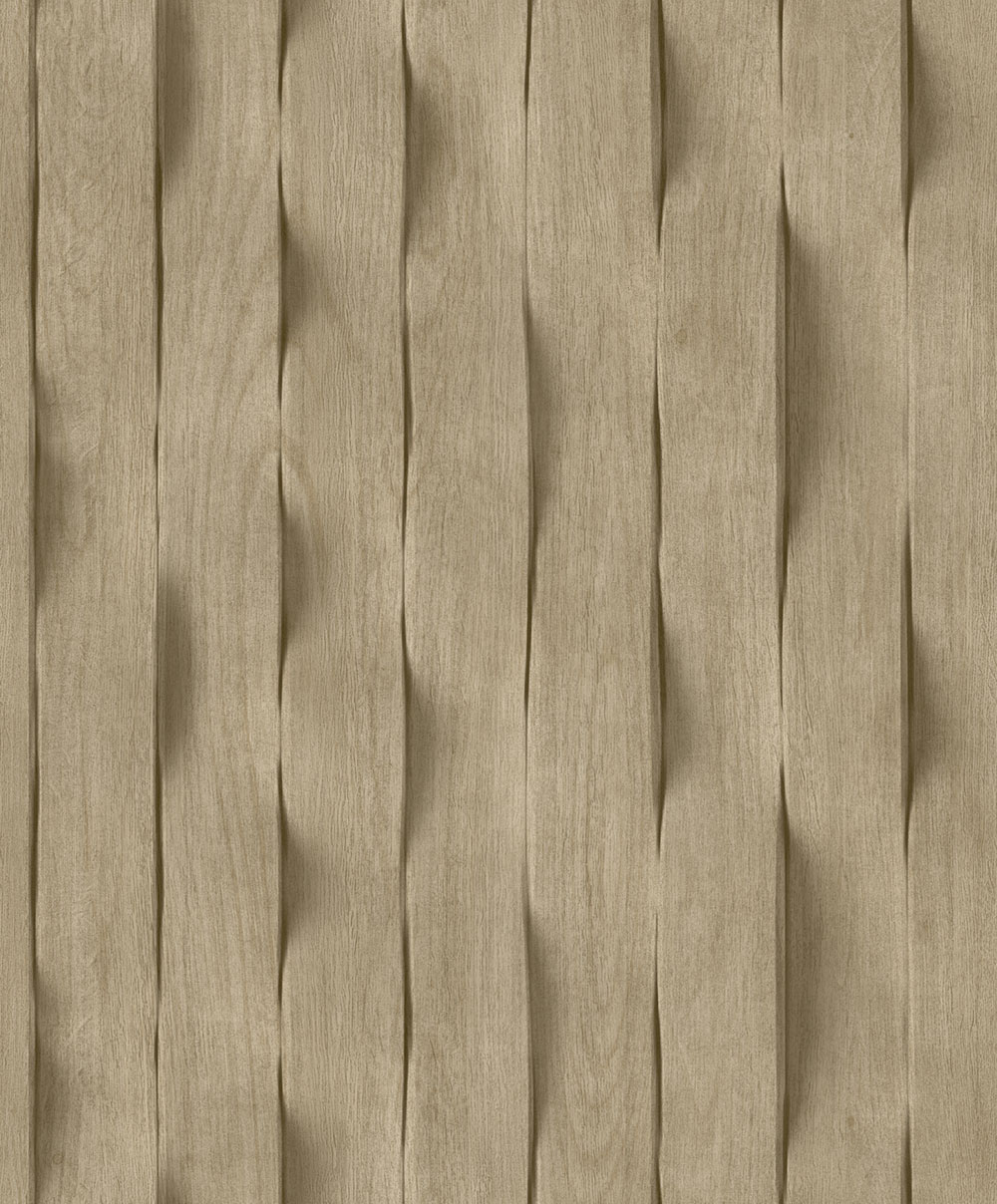 3D wallpaper, brown, wood paneling imitation, M75608, Brut, Ugépa