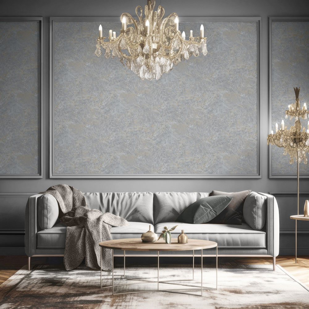 Luxury wallpaper grey, concrete, stucco, M66719, Venezia, Ugépa