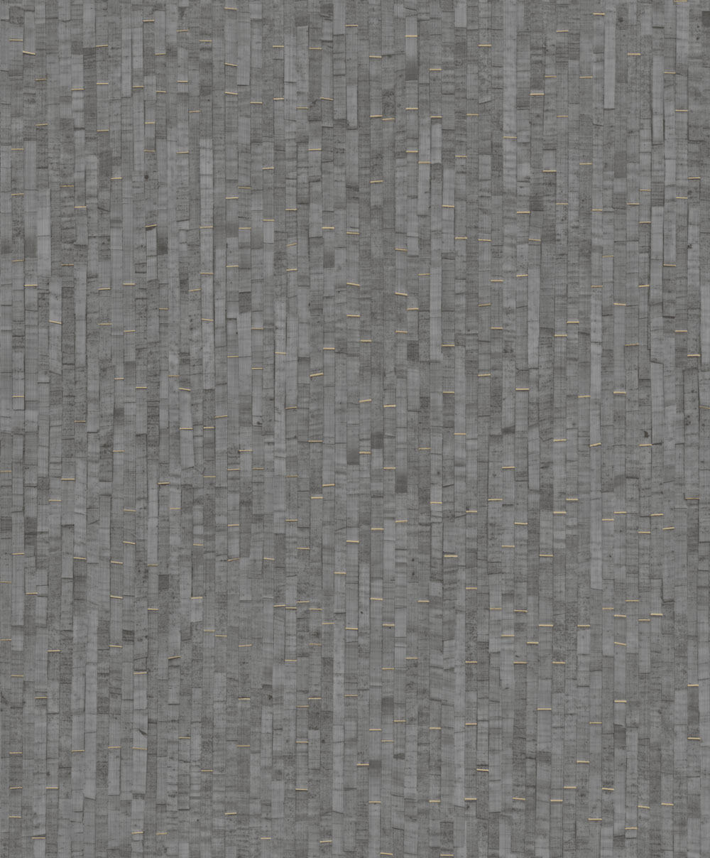 Non-woven wallpaper, grey, mat imitation, M64909, Nomade, Ugépa