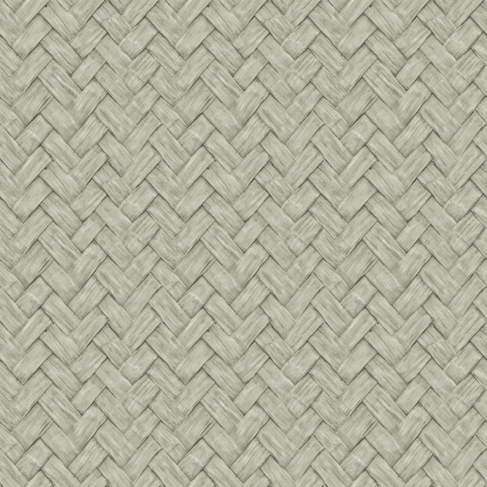 Non-woven wallpaper, green, mat imitation, M69094D, Nomade, Ugépa