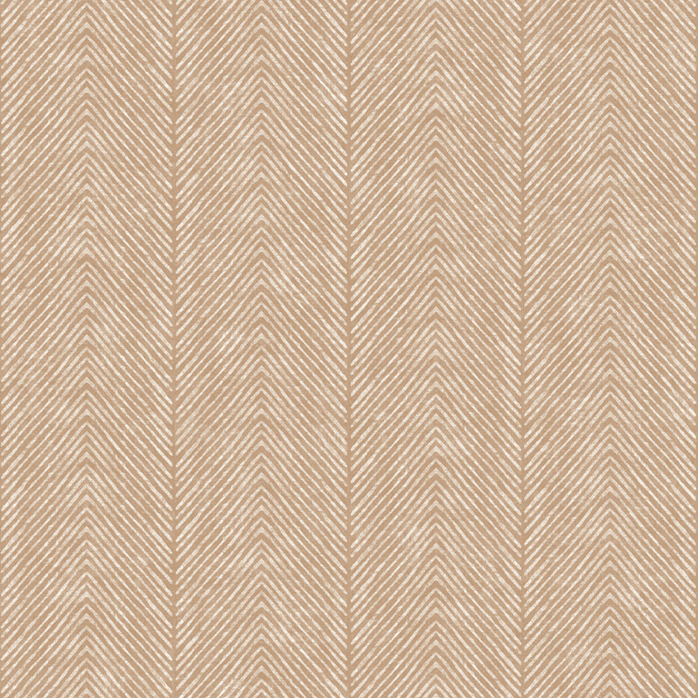 Non-woven wallpaper, brown-beige, stripes, herringbone, M69208, Nomade, Ugépa