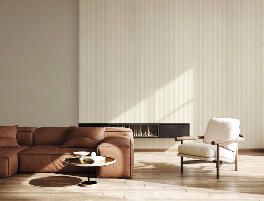 Luxury non-woven wallpaper, beige, stripes, Z15545, Mini Trend, Zambaiti Parati