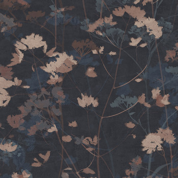 Non-woven wallpaper, blue, plants, grasses, 124101, Utopia, Graham Brown Premium