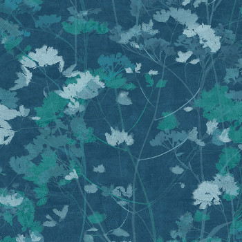 Non-woven wallpaper, blue-green, plants, grasses, 124106, Utopia, Graham Brown Premium